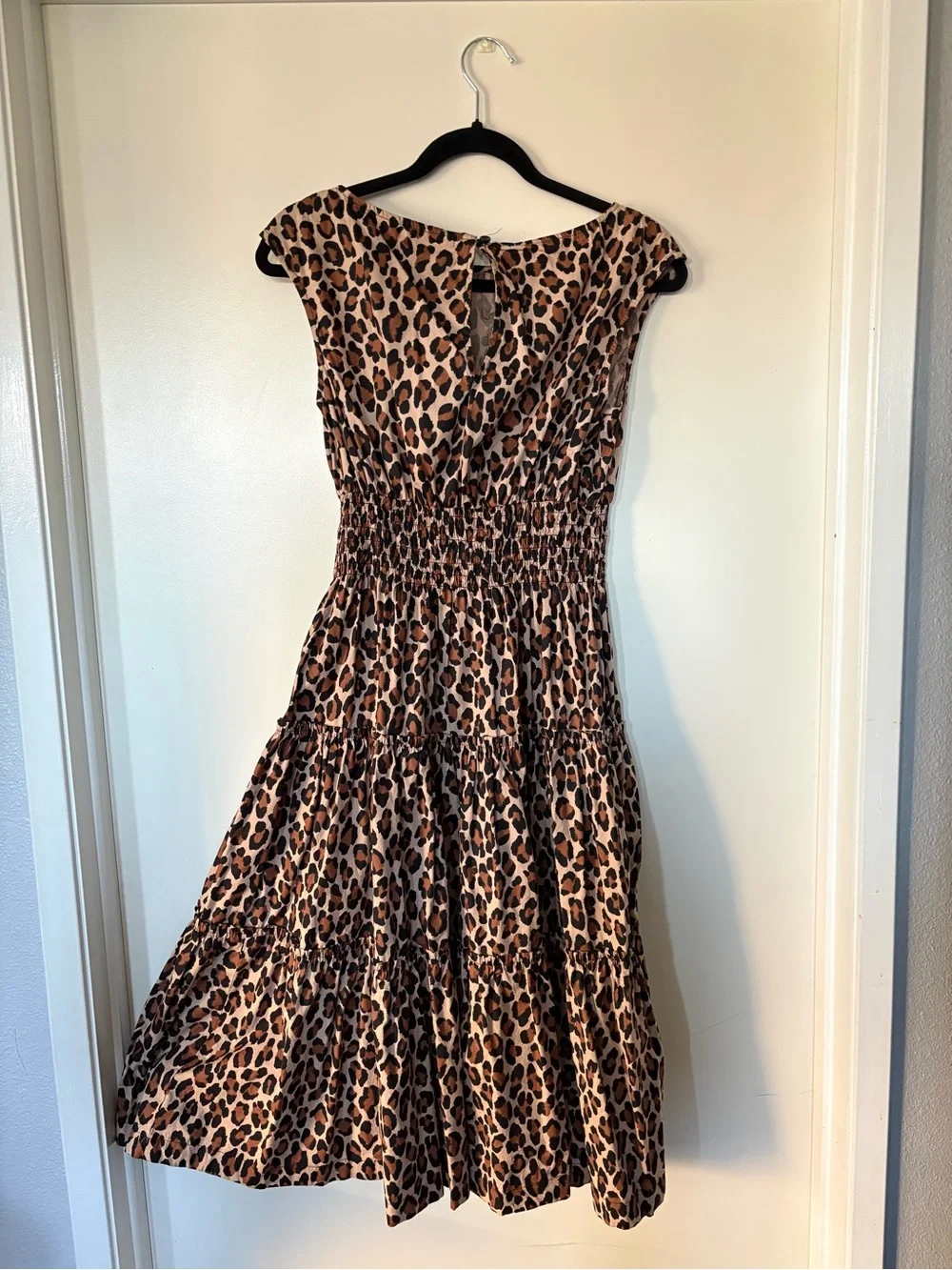 kate spade Leopard Print Midi Dress - Brown & Black